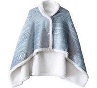 CAIYZH Manta Para Silla De Ruedas Con Forro Polar, Resistente Al Viento Y Cálida, Evita La Electricidad Estática, Ideal Para Climas Fríos,Azul