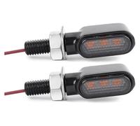 CAIZHICNC 12V 8mm Moto Indicatori Di Direzione Frecce Luci Stop Intermitentes Moto Indicadores(2pcs)