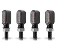 CAIZHICNC 12V 8mm Moto Indicatori Di Direzione Frecce Luci Stop Intermitentes Moto Indicadores(4pcs)