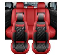 CAIZHICNC Funda Asiento Coche para A3 para 8P Protector Cuero Accesorios Interiores Funda Cojín Soporte Asiento Coche(Red 5pcs,SE)