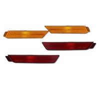 CAIZHICNC Luces Piloto Trasero para Chevrolet para Camaro 2010 2011-2015 Coche Delantero Trasero Parachoques Lateral Luz De Posición Cubierta Carcasas Sin Bombilla Casquillo(4pcs b)