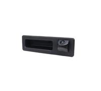 CAIZHICNC para BMW Serie 3 Y 4 F30 F80 F34 F31 F32 F33 F36 F83 2010~2020 Coche HD Vista Trasera Cámara De Reversa Ojo Pez Maletero Manija Marcha Atrás Auto Cámara Trasera(A Solid rulerl)