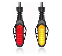 CAIZHICNC Para Kawasaki Z900 Z750 Z1000 Z650 Z800 Z400 Z1000SX, Luz Intermitente De Freno Trasero Para Motocicleta, DRL Funcionamiento Intermitentes Moto Indicadores(2pcs Red Smoked Shell)