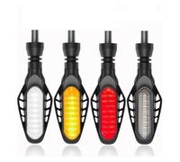 CAIZHICNC Para Yamaha R6 R3 MT 07 09 16 LED Indicador Direccional De Motocicleta Luz Señal Giro Freno Trasero DRL Lámpara Funcionamiento Intermitentes Moto Indicadores(4pcs Smoked)