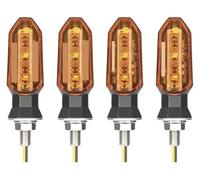 CAIZHICNC Para Yamaha R6 R3 R1 R7 R125 MT 07 09 03 MT07 MT09 MT03 YZF Motocicleta 8 Mm 12 V Intermitentes En Funcionamiento Intermitentes Moto Indicadores(4pcs Yellow)