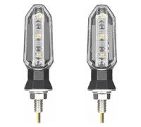 CAIZHICNC Para Yamaha R6 R3 R1 R7 R125 MT 07 09 03 MT07 MT09 MT03 YZF Motocicleta 8 Mm 12 V Intermitentes En Funcionamiento Intermitentes Moto Indicadores(2pcs Clear)