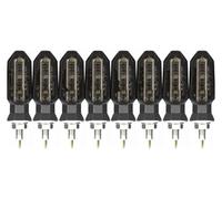 CAIZHICNC Para Yamaha R6 R3 R1 R7 R125 MT 07 09 03 MT07 MT09 MT03 YZF Motocicleta 8 Mm 12 V Intermitentes En Funcionamiento Intermitentes Moto Indicadores(8pcs Smoked)