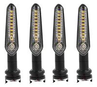 CAIZHICNC Para Yamaha T-MAX 530 YZF R6 R1 R1M R1S Señal de giro motocicleta flujo trasero en funcionamiento Intermitentes Moto Indicadores(4pcs Clear)
