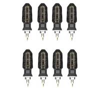 CAIZHICNC Para Yamaha YBR DT MT Para FAZER 250 MT125 NMAX 125 300 160 155 NMAX125 Indicadores De Señal Giro Motocicleta Luz Intermitente Intermitentes Moto Indicadores(Smoke,8 pcs)