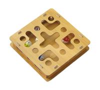 caj de enriquecimiento para gatos: juguete interactivo de madera, tablero rascador de garras, campana para protección de muebles de salud mental, juego de instinto natural, entretenimiento para gatos