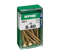 CAJA 10 uds. TORNILLO MADERA SPAX CAB. PLANA YELLOX 5,0x40mm SPAX