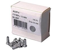 Caja 100 Cabecillas Dt Aluminio 2 Mm