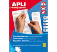 CAJA 100 HOJAS ETIQUETAS BLANCA ILC 70X37 1273 APLI 1273