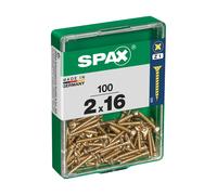 Spax International Tornillo para madera Cabeza plana Yellox 2,0 x 16 mm Caja 100 uds