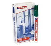 Caja 10x Rotulador permanente edding 3000 Verde Conica 1.5-3mm 7329-CS