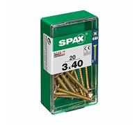 CAJA 20 uds. TORNILLO MADERA SPAX CAB. PLANA YELLOX 3,0x40mm SPAX