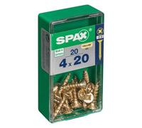 CAJA 20 uds. TORNILLO MADERA SPAX CAB. PLANA YELLOX 4,0x20mm SPAX
