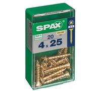 CAJA 20 uds. TORNILLO MADERA SPAX CAB. PLANA YELLOX 4,0x25mm SPAX