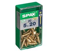 CAJA 20 uds. TORNILLO MADERA SPAX CAB. PLANA YELLOX 5,0x20mm SPAX
