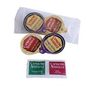 Caja 200 Sets Ensalada de Aceite 10ml, Vinagre 10ml, Sal 1g y Pimienta 0,2g