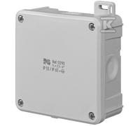 Caja 2K IP55/IP65 98x98x46, 5x2,5-4mm2, PG 13,5 Gris 0290-81