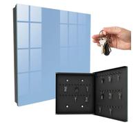 Caja 30x30 cm Azul bebé Puerta Derecha Negro