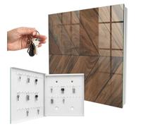Caja 30x30 cm Espiga de Madera Puerta Izquierda Blanco