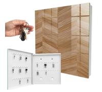 Caja 30x30 cm Madera en Espiga Puerta Izquierda Blanco