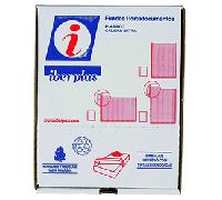 CAJA 50 FUNDAS FORMATO A3 "U" PORTADOCUMENTOS PVC CRISTAL 150 MICRAS IBERPLAS 86Q50 86Q50