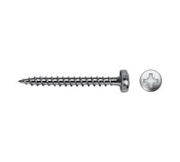 Caja 500 unid. tornillo madera vlox b rosca completa alomado impronta