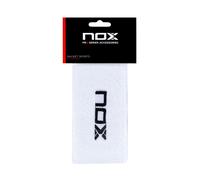 Caja 6 Uds. - Blister (2 Uds) Muñequera Larga Nox Blanca Logo Negro