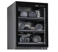 Caja a prueba de humedad con luz LED y control de humedad para deshumidificación de lentes de cámara y secado de equipos