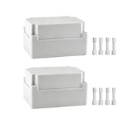 Caja ABS IP66 resistente a la intemperie, 2 uds, 175x125x100mm, carcasa estanca al polvo para cableado, sensores y electrónica exterior