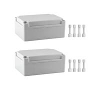 Caja ABS IP66 resistente a la intemperie, 2 uds, 175x125x75mm, carcasa estanca al polvo para cableado, sensores y electrónica exterior