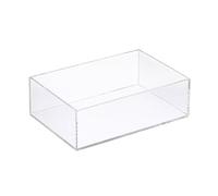 Caja acrílica integrada altamente transparente con cajón, caja de almacenamiento para tanques de agua, caja de utilería para deportes de tiro (30 x 30 x 20 cm)