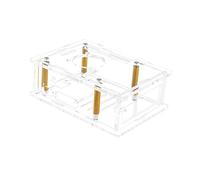 Caja acrílica para RaspberryPi5 opcional, ventilador de refrigeración, disipadores de calor, cubierta de placa base, vitrina