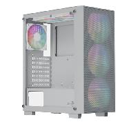 Caja AEROCOOL B509A Flow ARGB RGB Blanco