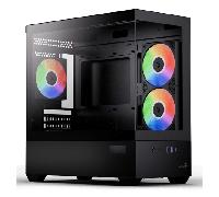 Caja PC Aerocool P300D Digi-G-BK-v1 Mini Tower Negro Iluminación RGB