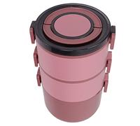 Caja Aislada con Compartimento Desmontable para Uso en Exteriores Acero Inoxidable de Tres Capas 2200 Ml (Rojo de Asia occidental)
