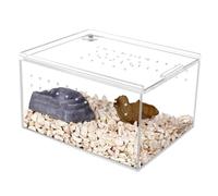 Caja Alimentación Reptiles, Caja De Cría De Terrario For Reptiles Pequeños Que Viven En El Suelo Anti-Escape(30x20x15cm)