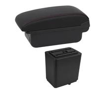 Caja Almacenamiento Modificación Interior De La Caja Del Reposabrazos Del Coche Para Citroën Para Berlingo Con Carga USB PYPFQUMQGR(B1 Red Line)