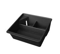 Caja Almacenamiento Para Porsche Para Cayenne 2024 2025 Consola Central Coche Bandeja Superior E Inferior Para Guardar Objetos Organizador Reposabrazos Central PYPFQUMQGR(Lower Black 1PC)