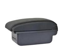 Caja Almacenamiento Para Reposabrazos Coche Caja Almacenamiento Para Dacia Para Logan 2 Para Dokker Accesorios De Reequipamiento Interior(B2 Black line 3 USB)