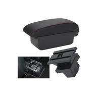 Caja Almacenamiento Para Skoda Para Octavia Para Yeti Mk2 A5 Caja Reposabrazos Caja Almacenamiento For Automóvil Accesorios For Automóvil Piezas Interiores Caja Reposabrazos(C1 Black red NO USB)