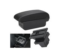 Caja Almacenamiento Para Skoda Para Octavia Para Yeti Mk2 A5 Caja Reposabrazos Caja Almacenamiento For Automóvil Accesorios For Automóvil Piezas Interiores Caja Reposabrazos(B3 Black white 3USB)