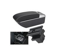 Caja Almacenamiento Para Skoda Para Octavia Para Yeti Mk2 A5 Reposabrazos De Coche Caja De Almacenamiento Accesorios Piezas Interiores Instalación Sencilla Caja Reposabrazos(D3 Black white NoUSB)