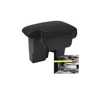 Caja Almacenamiento Para Toyota Para Hilux Retrofit Piezas Interiores Reposabrazos De Coche Caja De Almacenamiento Soporte Accesorios USB LED PYPFQUMQGR(A2 Black leather)