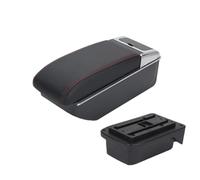 Caja Almacenamiento Para TOYOTA Para Verso Para EZ Caja De Reposabrazos For Automóvil Piezas Interiores Caja De Almacenamiento Con Accesorios USB PYPFQUMQGR(Red Line)