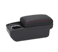 Caja Almacenamiento Reposabrazos Compartimento De Almacenamiento For Coche Piezas De Repuesto Detalles Interiores Accesorios Para MAZDA 2 Para Demio Caja Reposabrazos(C1 Black red NO USB)
