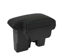 Caja Almacenamiento Reposabrazos De Cuero PU Especial Para Consola Central Para Toyota Para Hilux 2016 2017 2018 2019 2020 2021 2022 2023 2024 PYPFQUMQGR(A1 Normal Black line)